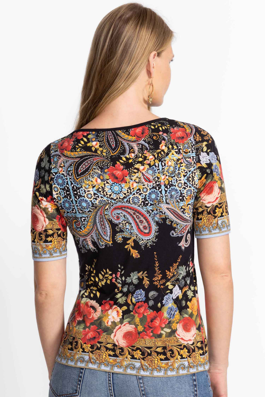Janie Fav Boat Neck Tee in Leto
