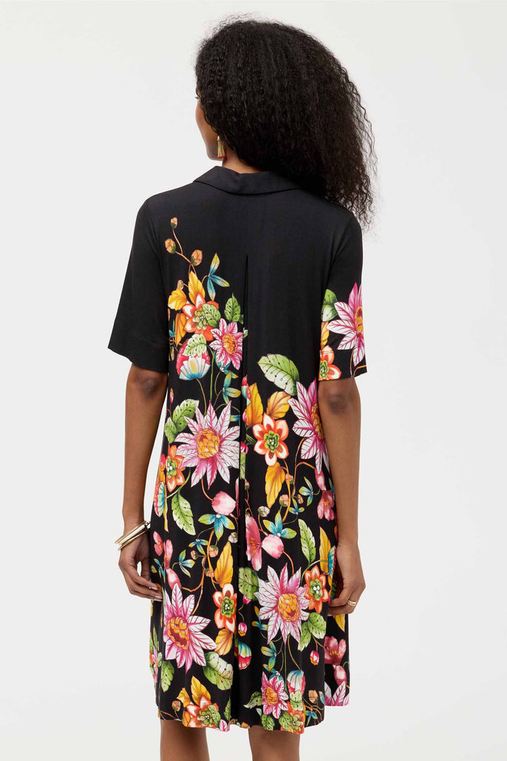Janie Favourite Polo Swing Dress in Orlaya Black