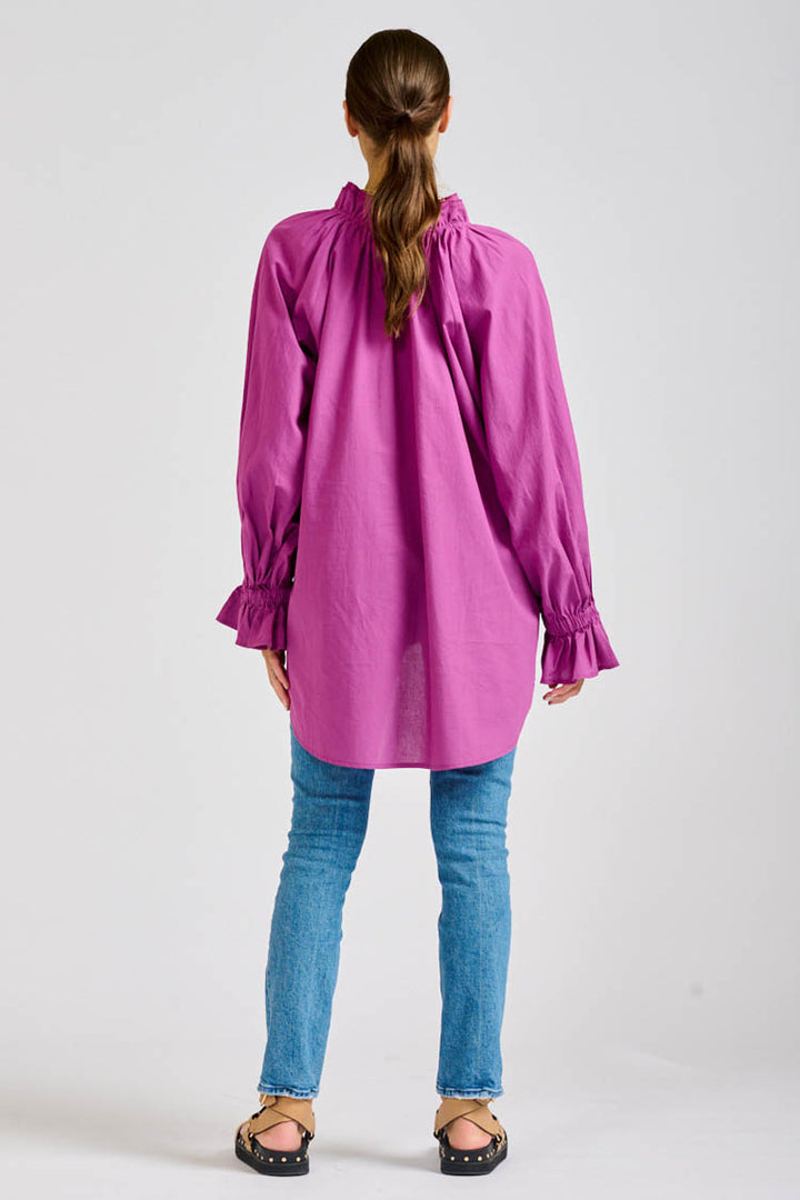 The Mia Easy Flow Shirt in Magenta