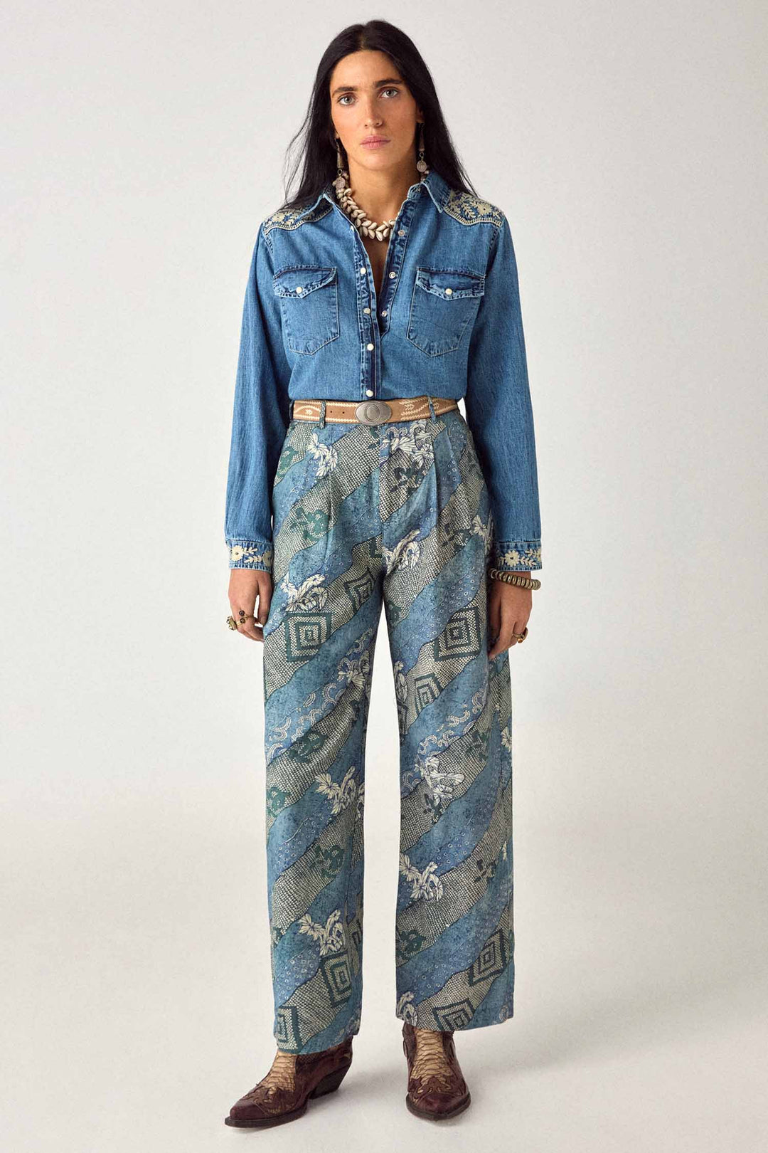 Thelma Shirt in Blue Haze