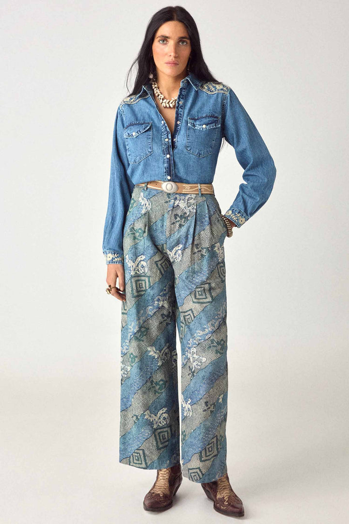 Thelma Shirt in Blue Haze
