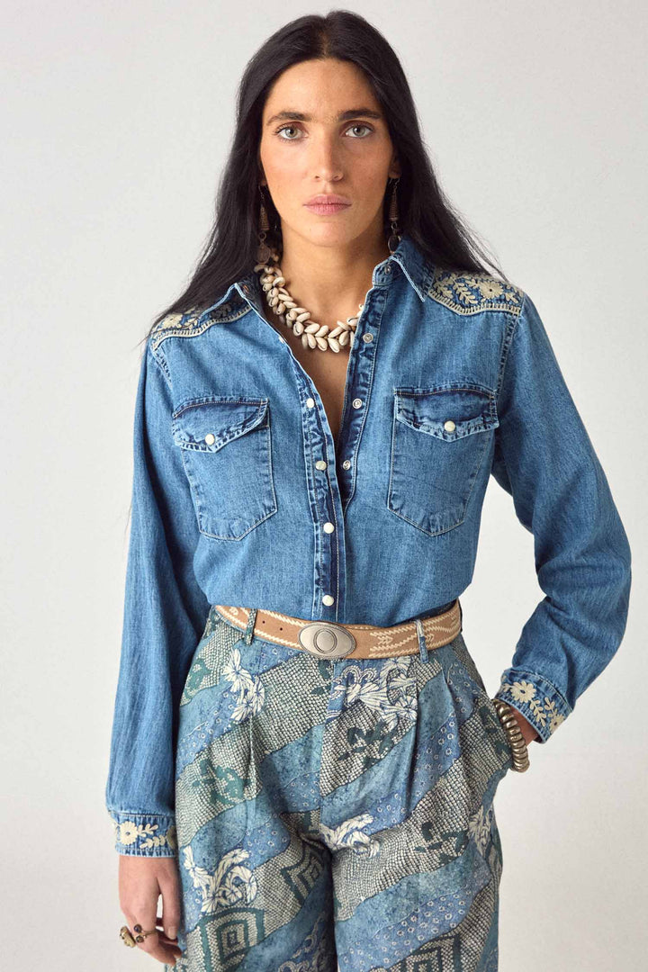 Thelma Shirt in Blue Haze