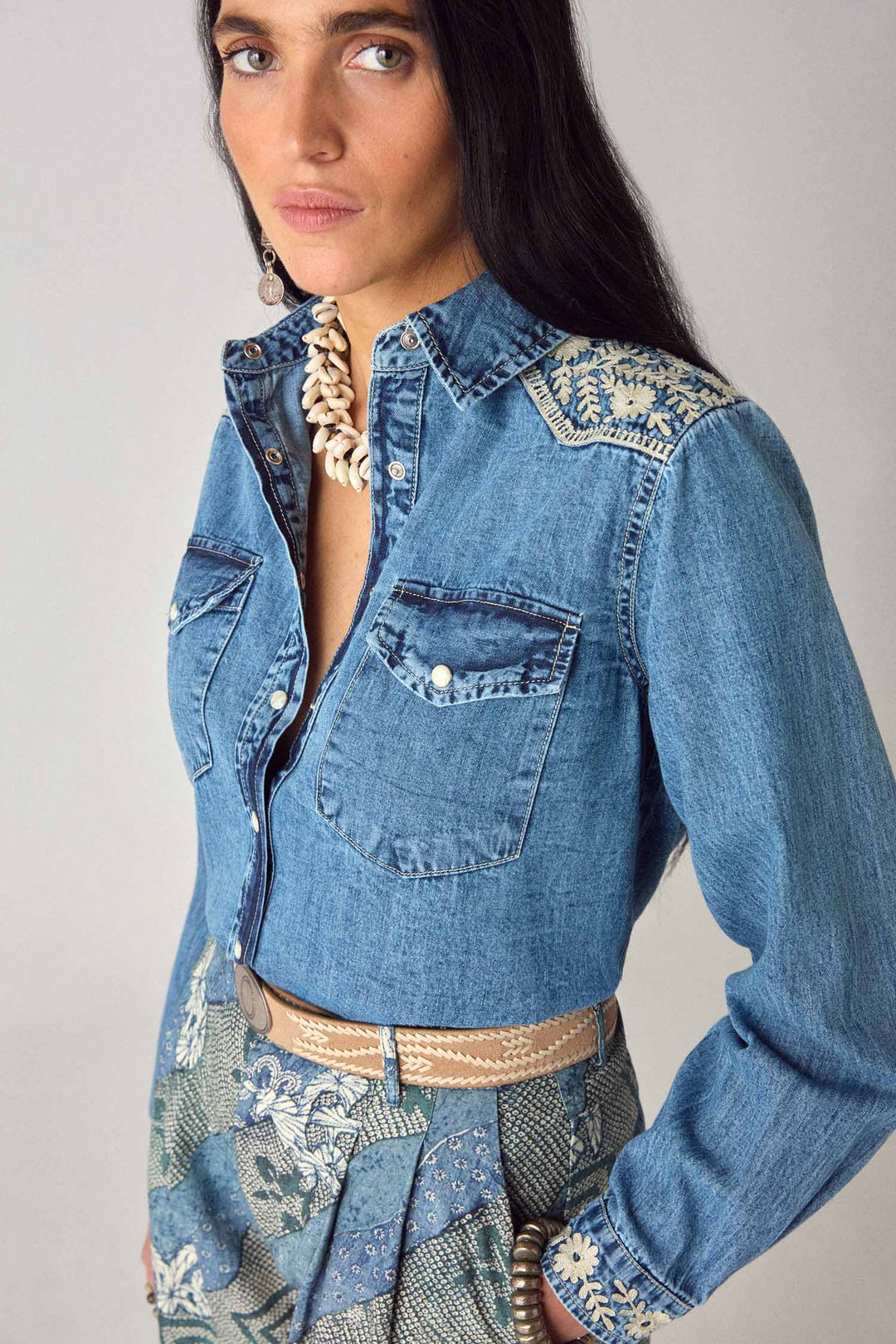 Thelma Shirt in Blue Haze