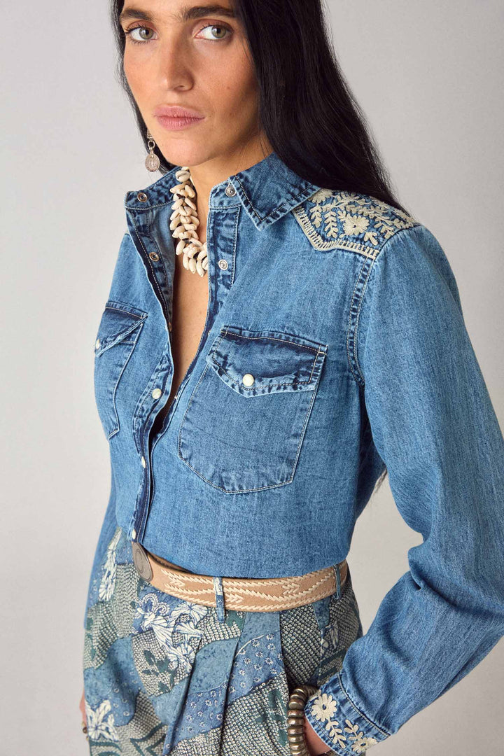 Thelma Shirt in Blue Haze