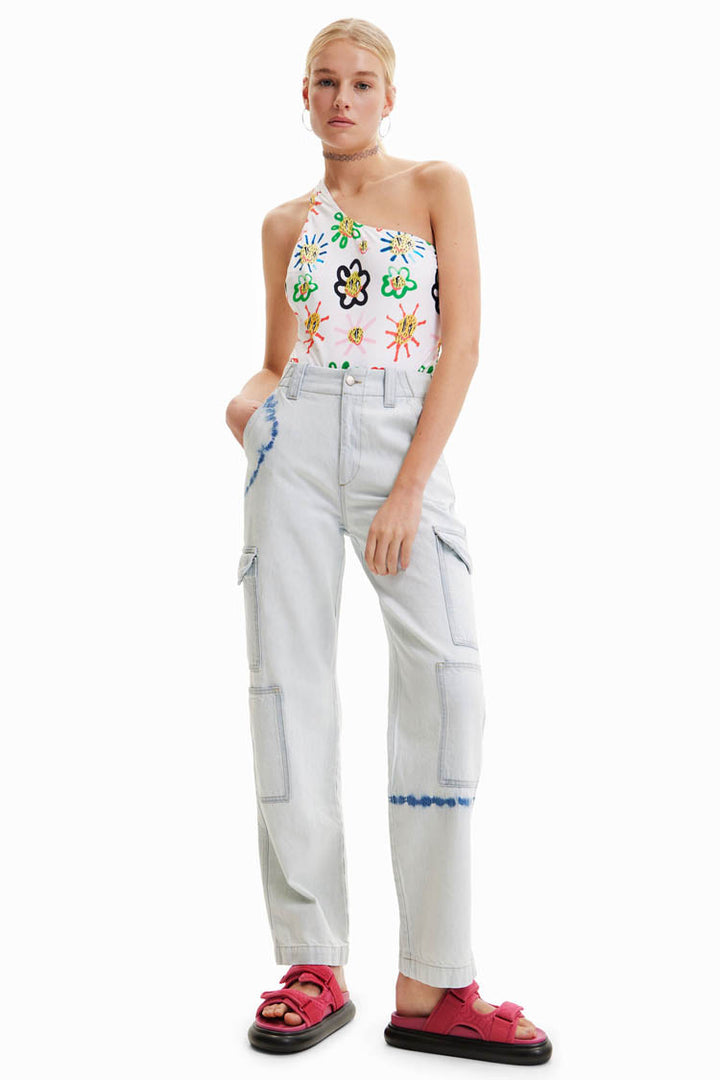Tie-dye Cargo Washed Jeans | FINAL SALE
