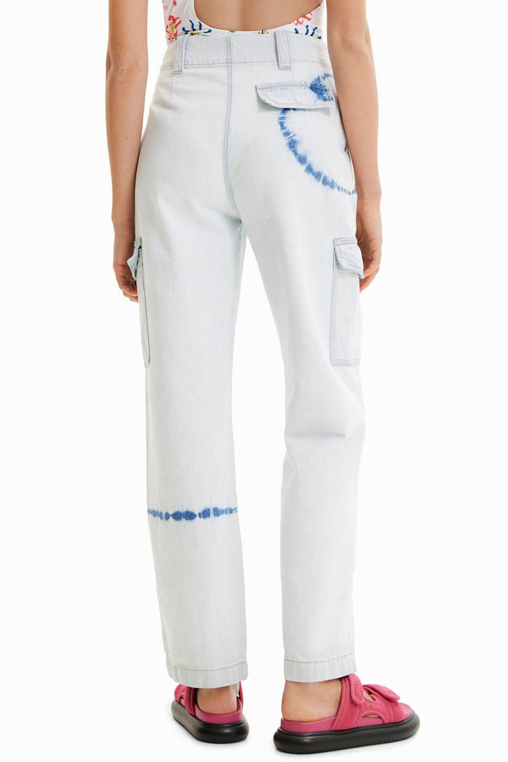 Tie-dye Cargo Washed Jeans | FINAL SALE