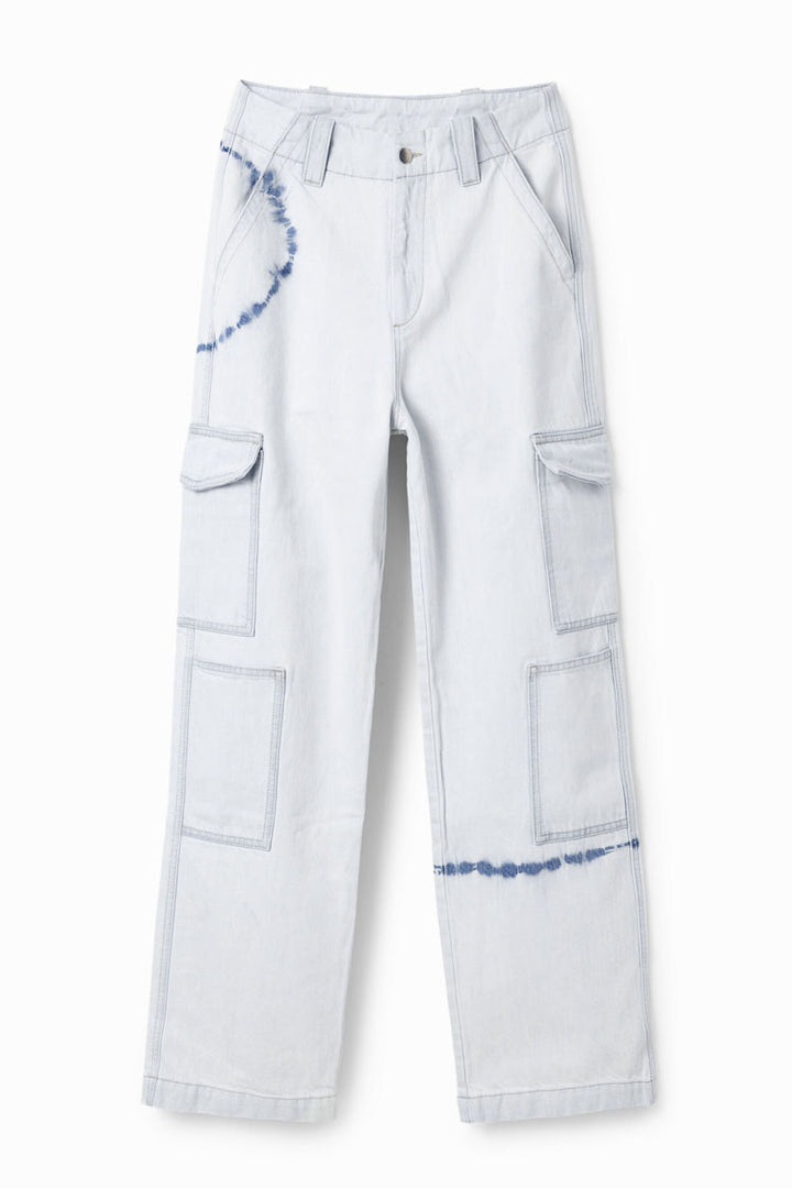 Tie-dye Cargo Washed Jeans | FINAL SALE