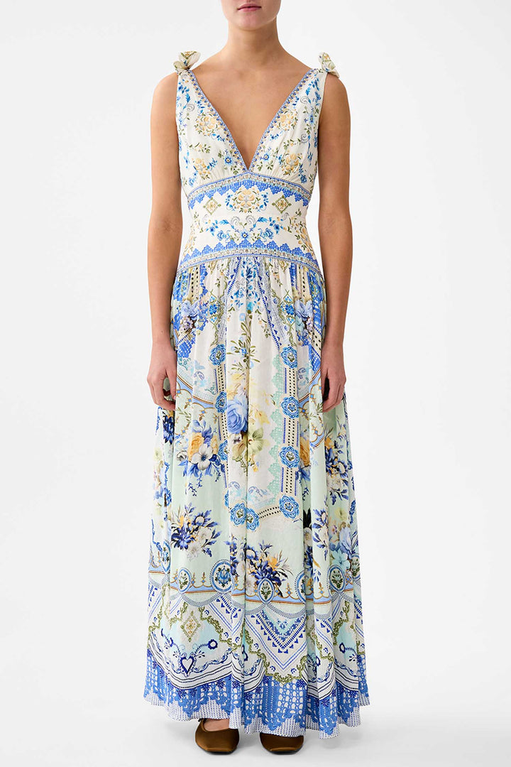 Tie Shoulder Dress in My Homespun Heart