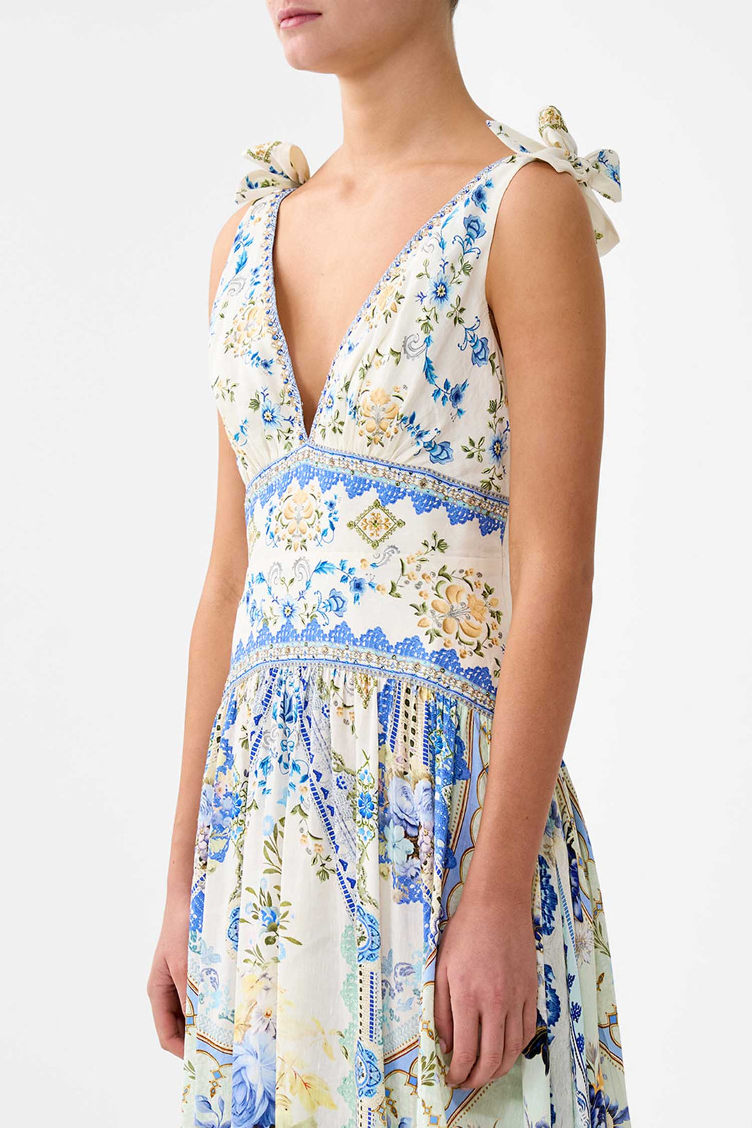 Tie Shoulder Dress in My Homespun Heart