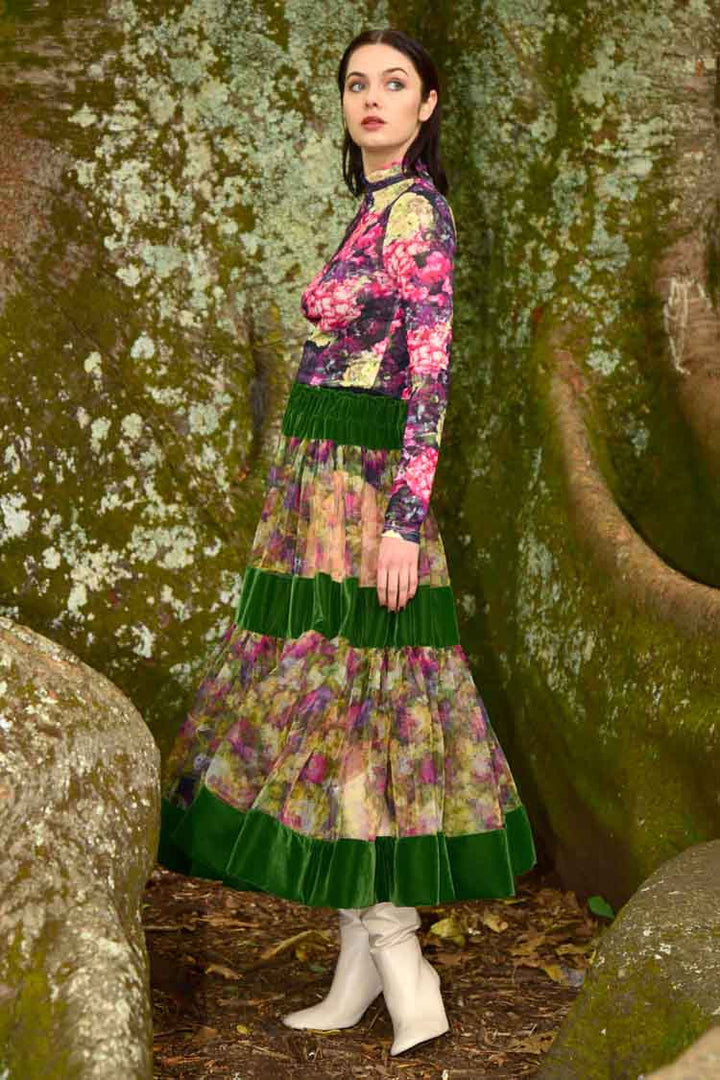 Tier Diary Floral Skirt