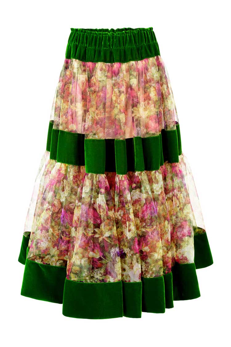 Tier Diary Floral Skirt