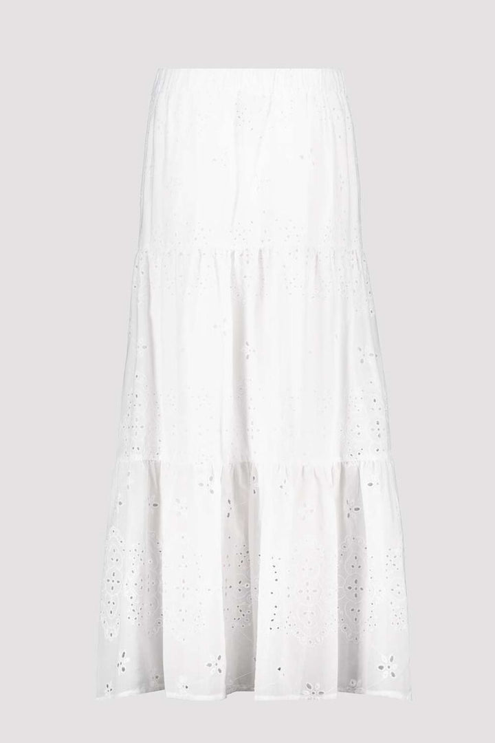 Tiered Lace Maxi Skirt in White | FINAL SALE