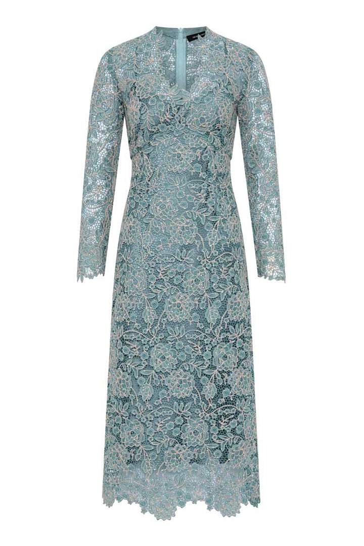 Tiffany V-Neck Dress in Light Blue