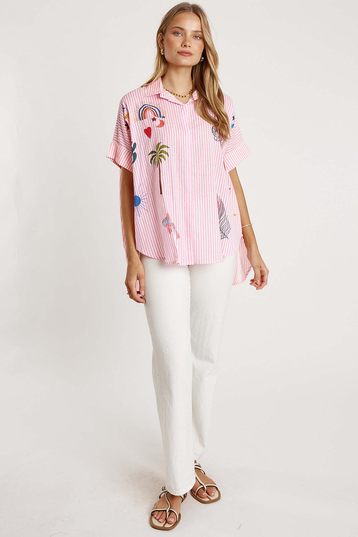 Tillie Shirt in Candy Stripe