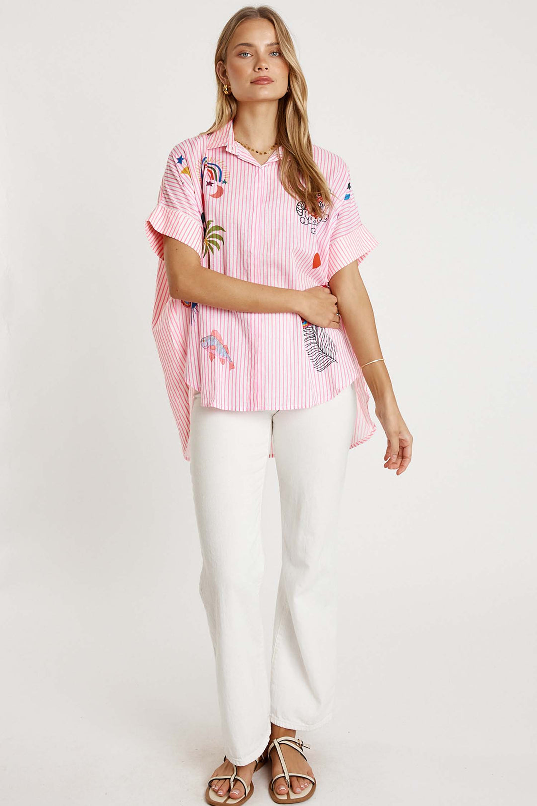 Tillie Shirt in Candy Stripe