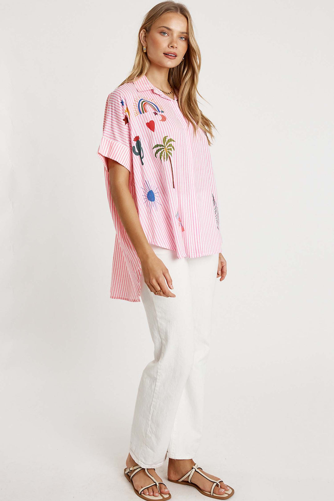 Tillie Shirt in Candy Stripe