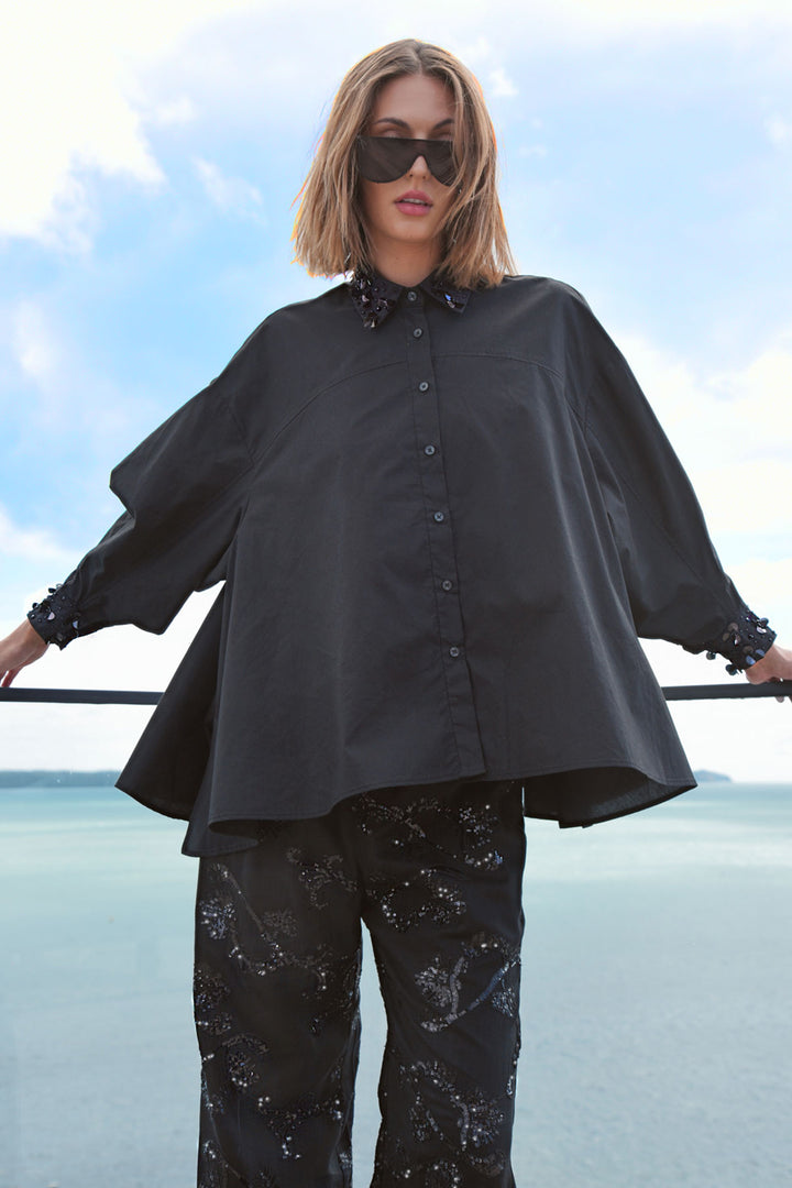 Time To Shine Shirt in Black