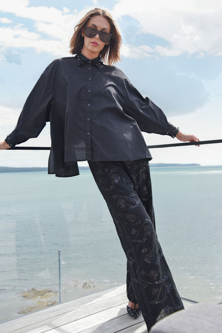 Time To Shine Shirt in Black