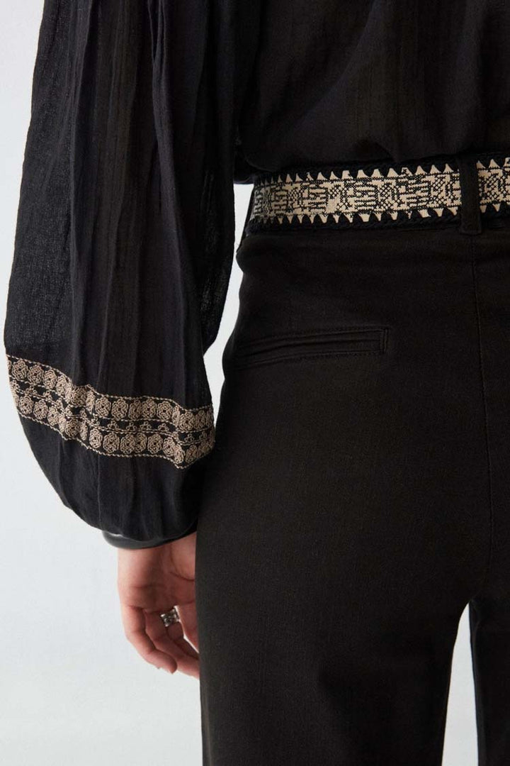 Tina Madurai Blouse in Charcoal