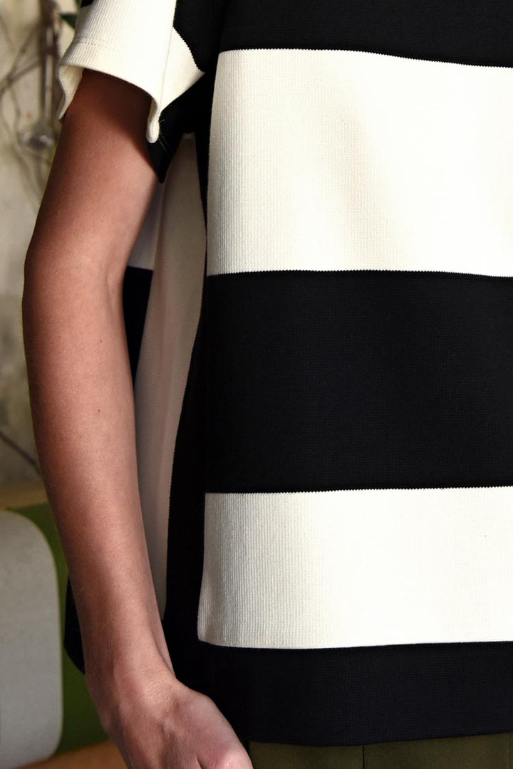 Best Of Both Worlds Top in Black Stripe | FINAL SALE