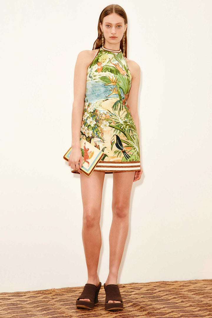 Toucan Tango Halter Mini Dress