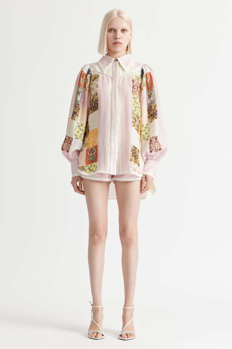 Tranquillo Western Style Blouse in Kaleidoscope
