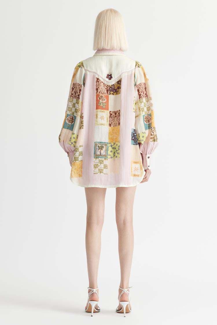 Tranquillo Western Style Blouse in Kaleidoscope