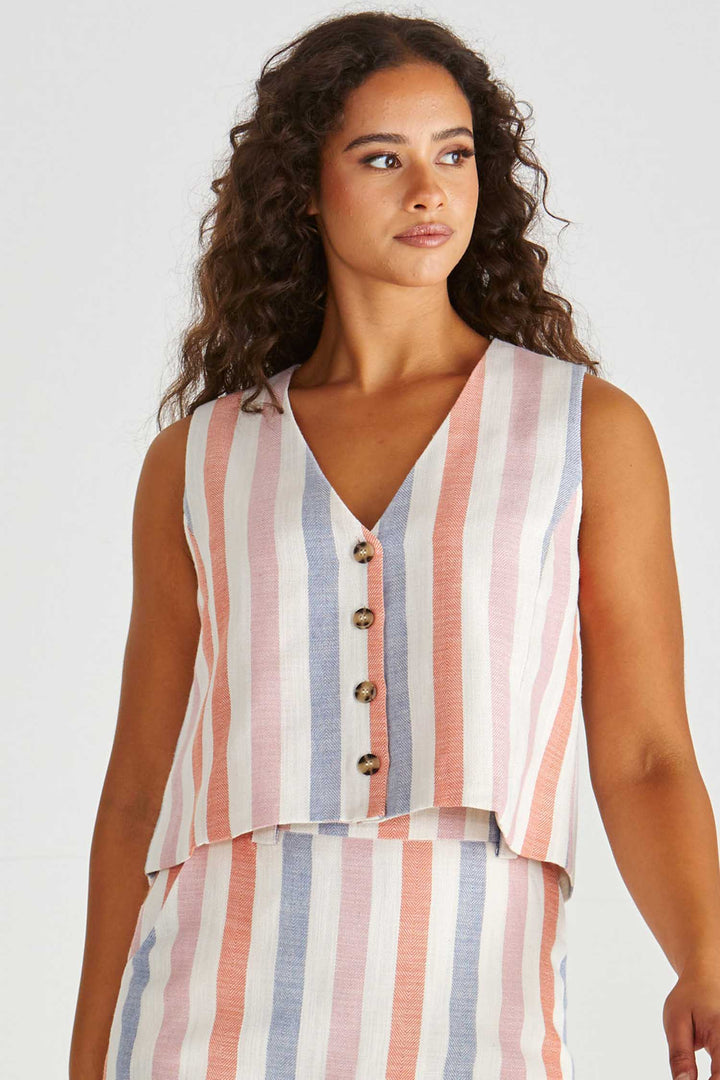 Travis Vest in Stripe