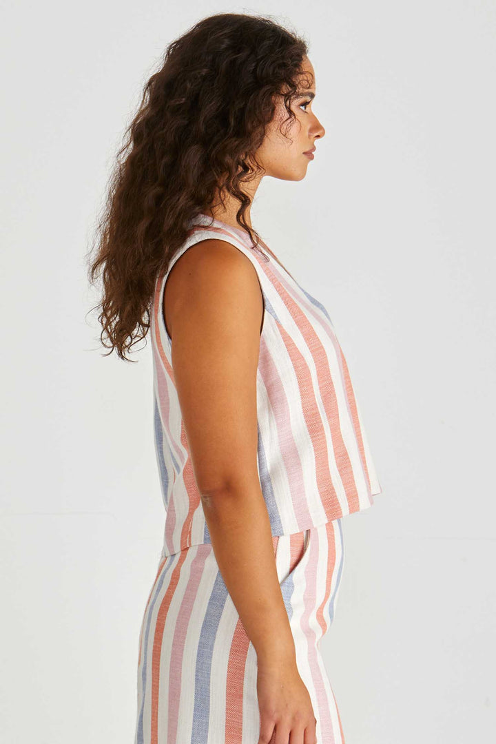 Travis Vest in Stripe
