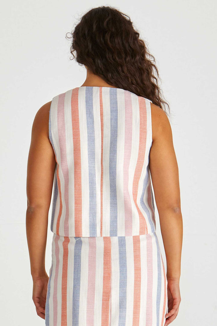 Travis Vest in Stripe