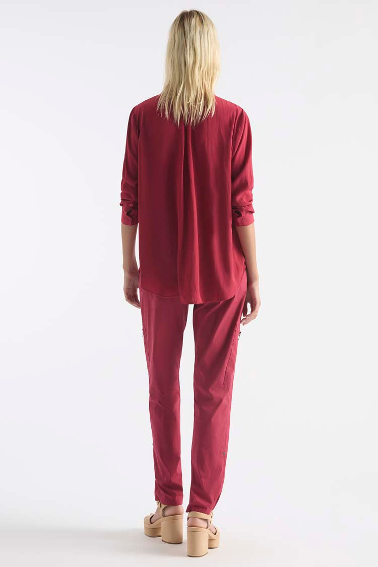 Trellis Shirt in Rhubarb