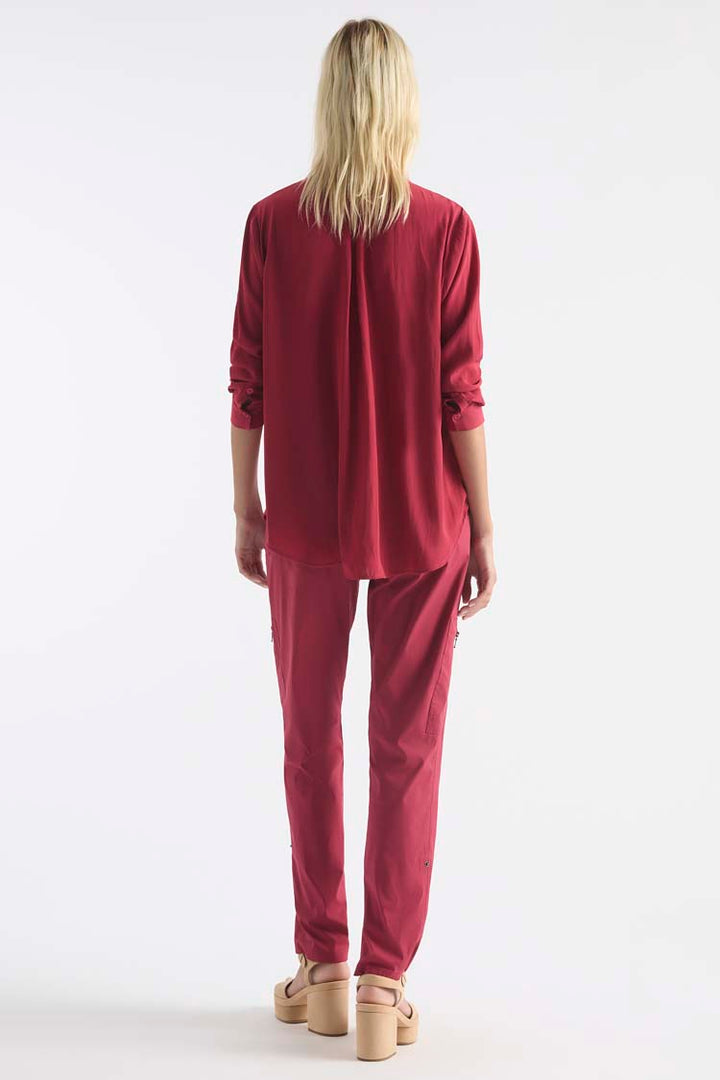 Trellis Shirt in Rhubarb
