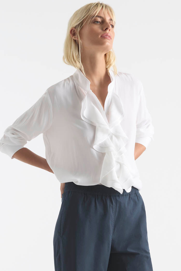 Trellis Shirt in White