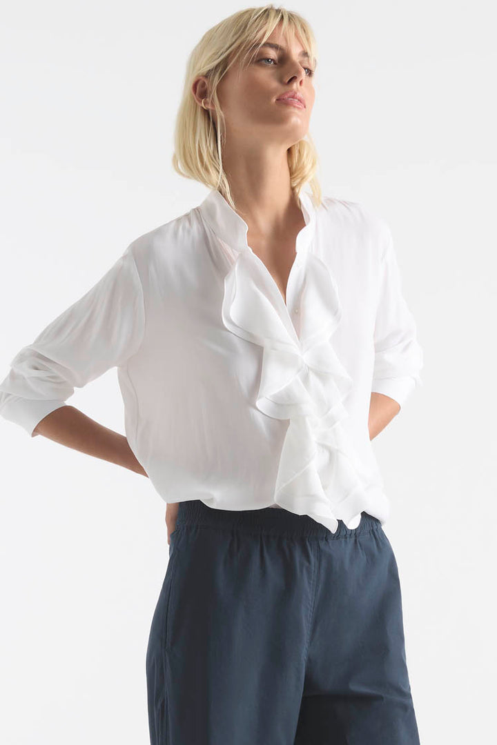 Trellis Shirt in White