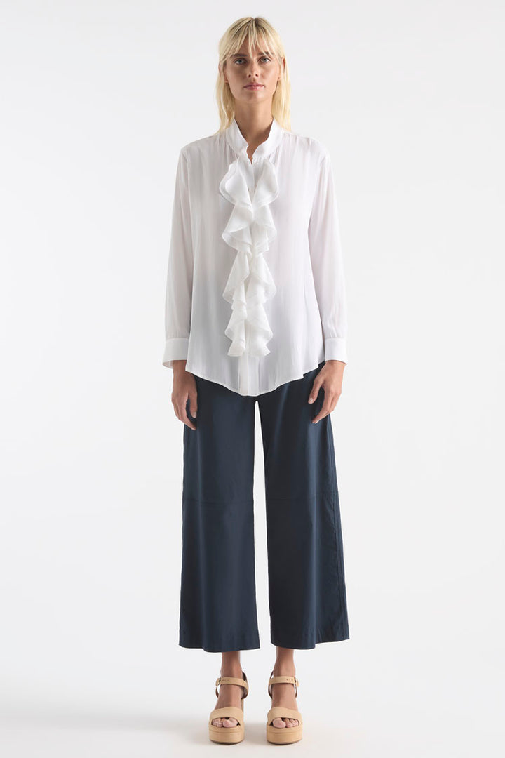 Trellis Shirt in White