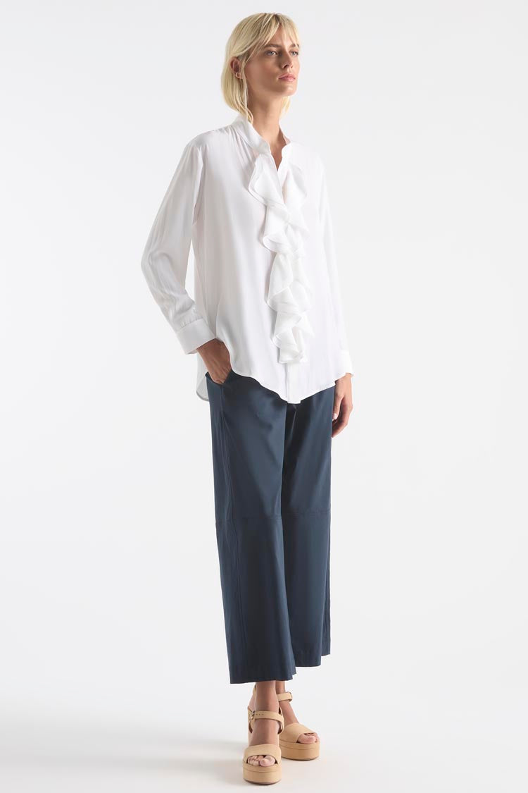 Trellis Shirt in White