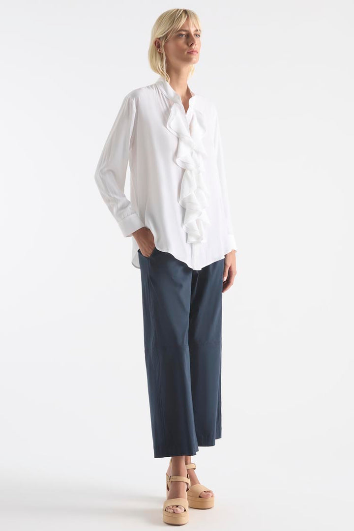 Trellis Shirt in White