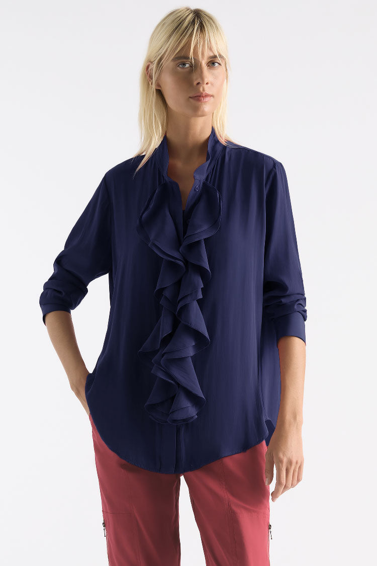 Trellis Shirt in Navy