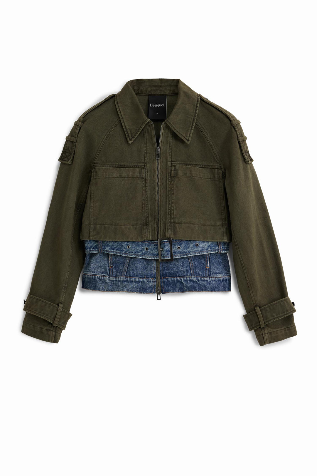 Tropez Combined Short Parka in Caqui