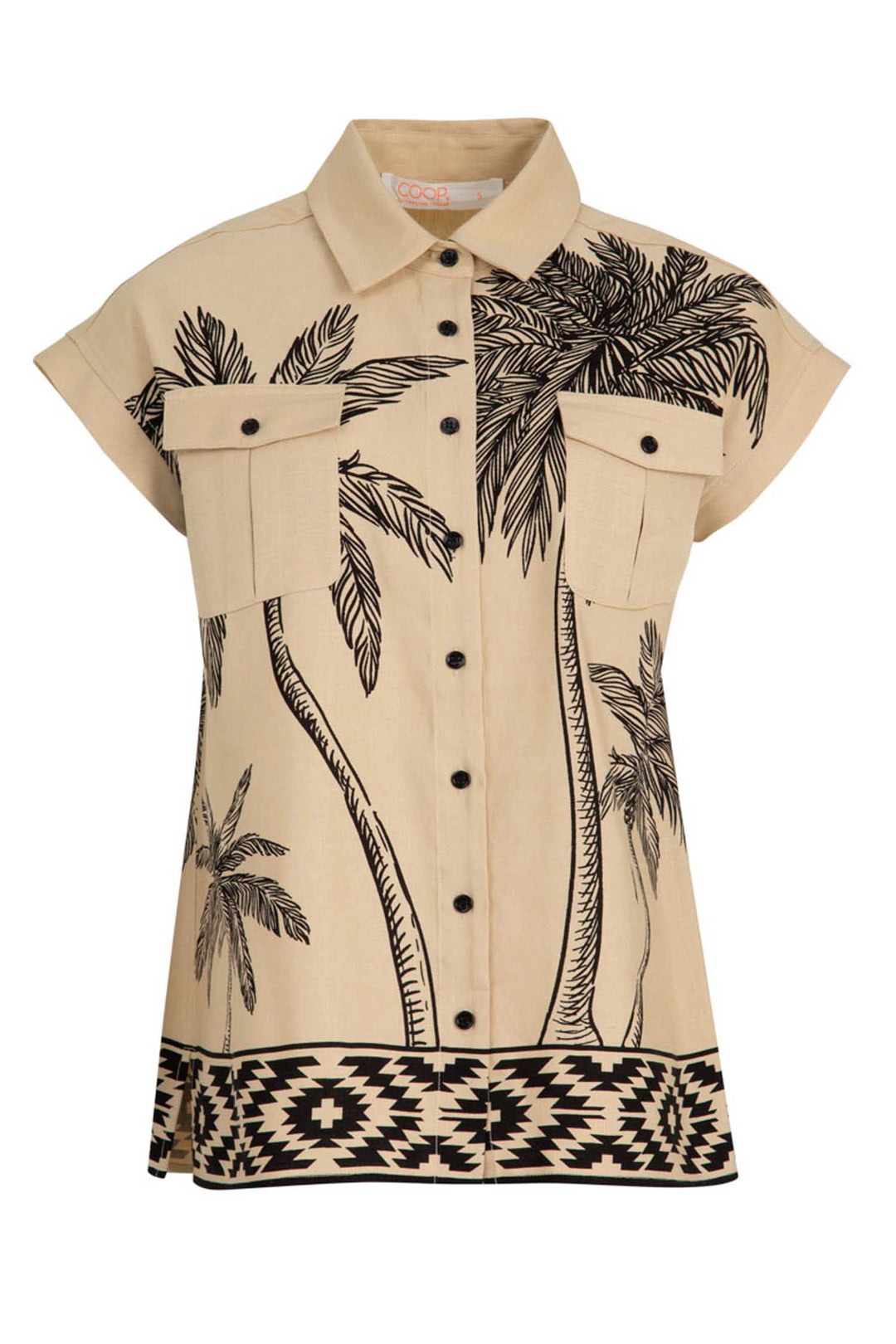Tropic Utility Shirt in Tan