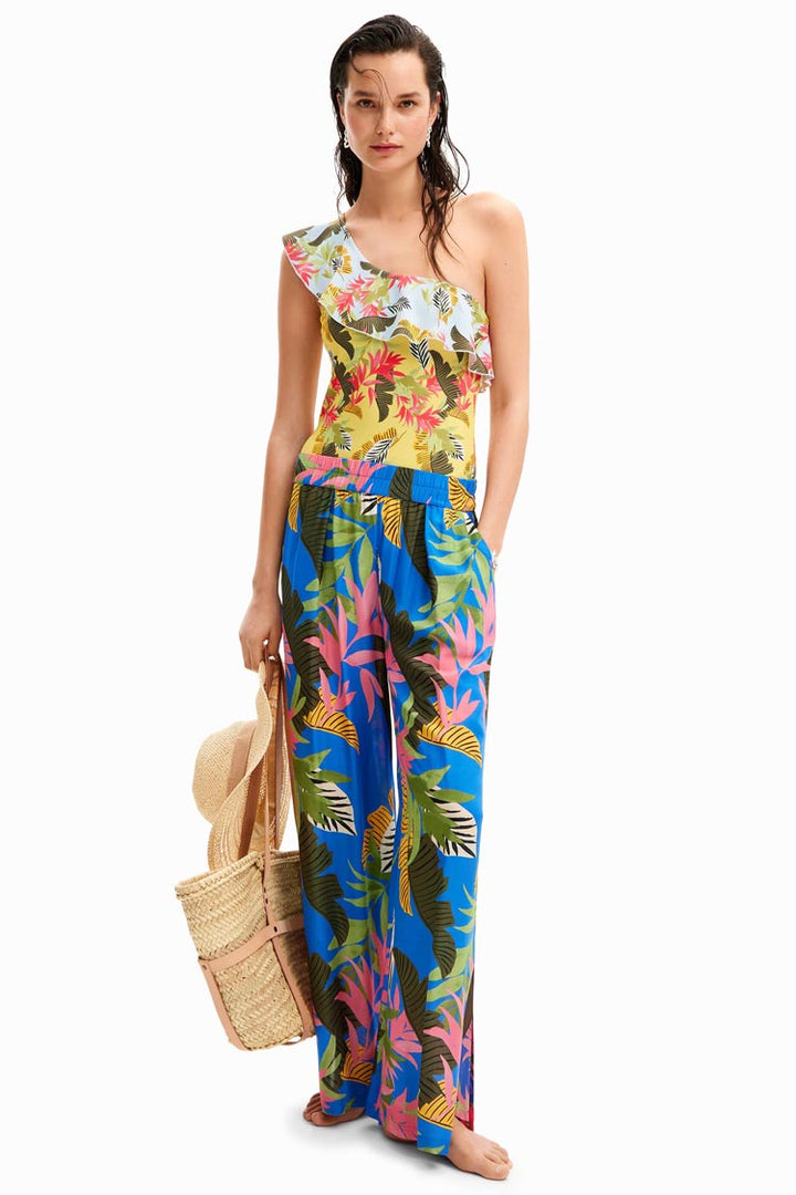 Tropical Wide Leg Trousers | FINAL SALE