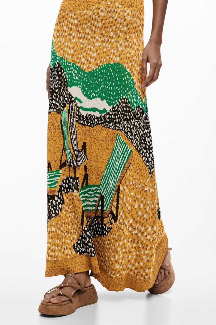 Tulum Midi Dress in Pomelo