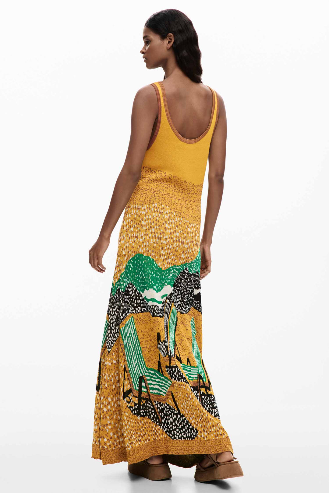 Tulum Midi Dress in Pomelo