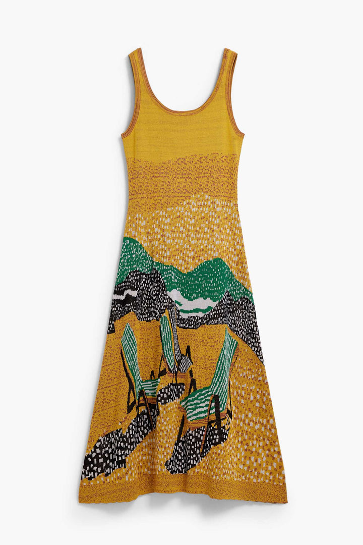 Tulum Midi Dress in Pomelo