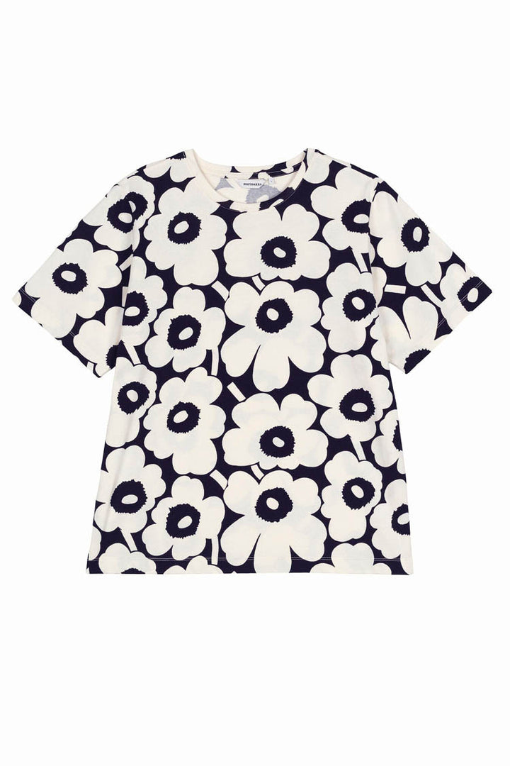 Tunnit Unikko Cotton Jersey T-Shirt in Off-White