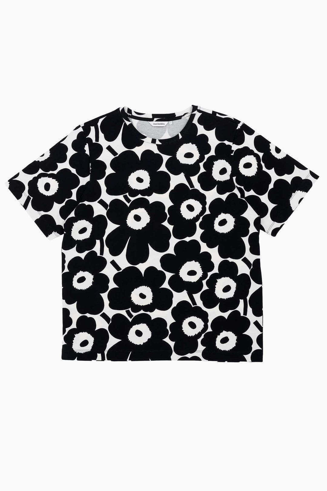 Tunnit Unikko T-Shirt in Black/White
