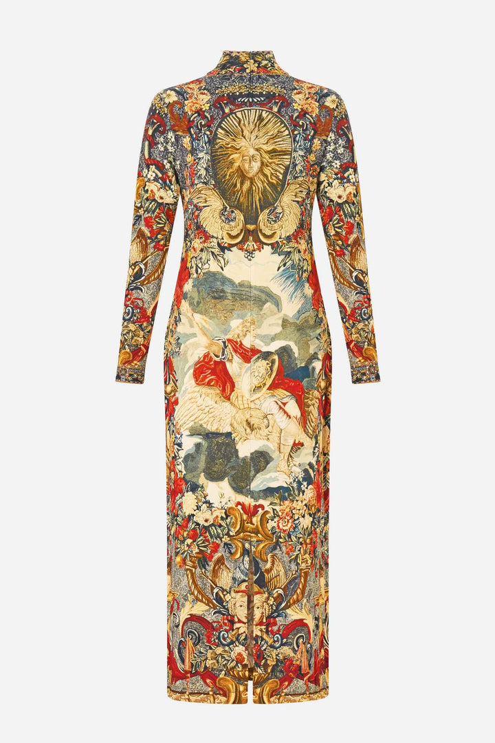 Turtle Neck Jersey Dress in Meet Me At The Met