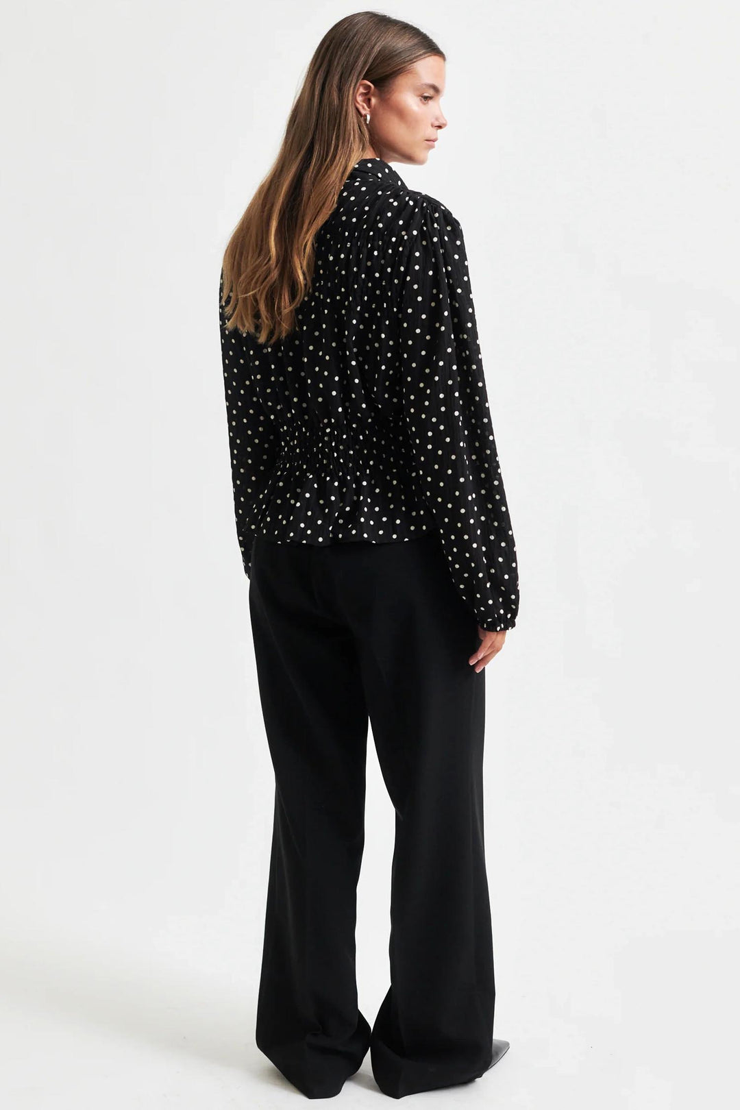 Tuva Polka Dot Shirt in Black