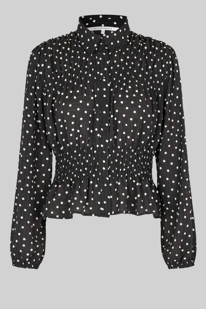 Tuva Polka Dot Shirt in Black