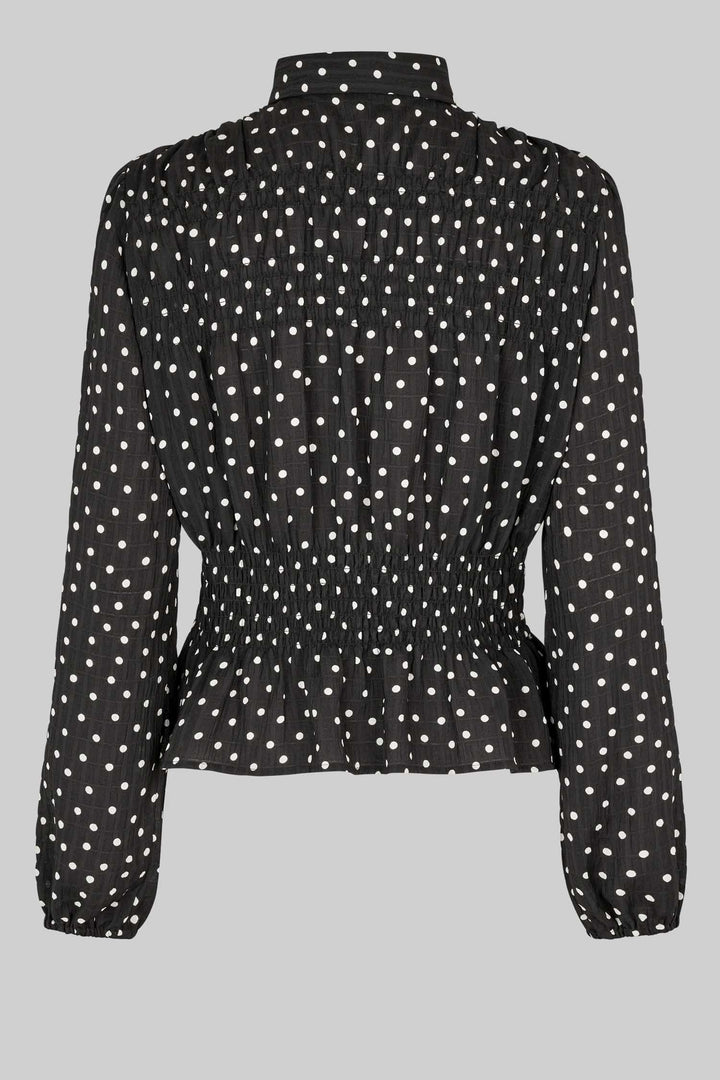 Tuva Polka Dot Shirt in Black